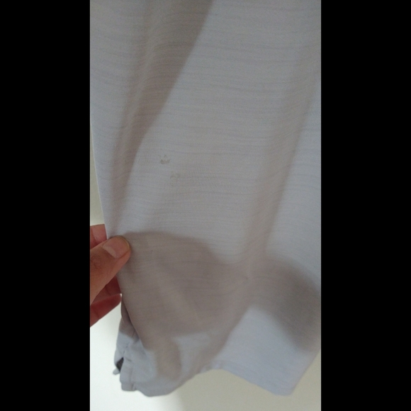 💕HP Adidas performance golf men's t shirt with collar polo white green size M - Picture 5 of 6